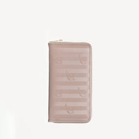 CLARIDEN | Porte-monnaie taupe gris/or