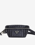 GRINDELWALD | Bauchtasche classic schwarz/silber - frontal