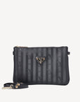 TAMINS | Umhängetasche classic schwarz/gold - frontal