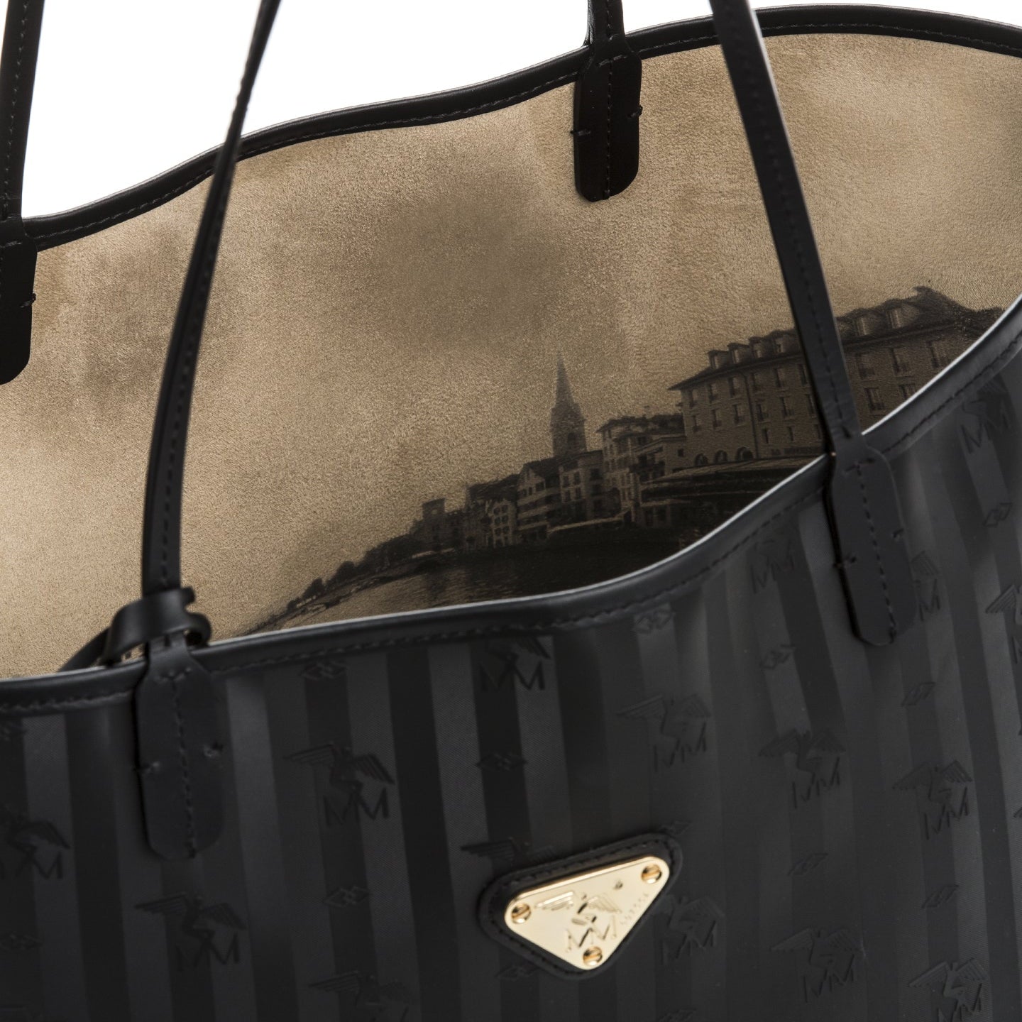 ZUERICH | Shopper city classic schwarz/gold - DETAIL