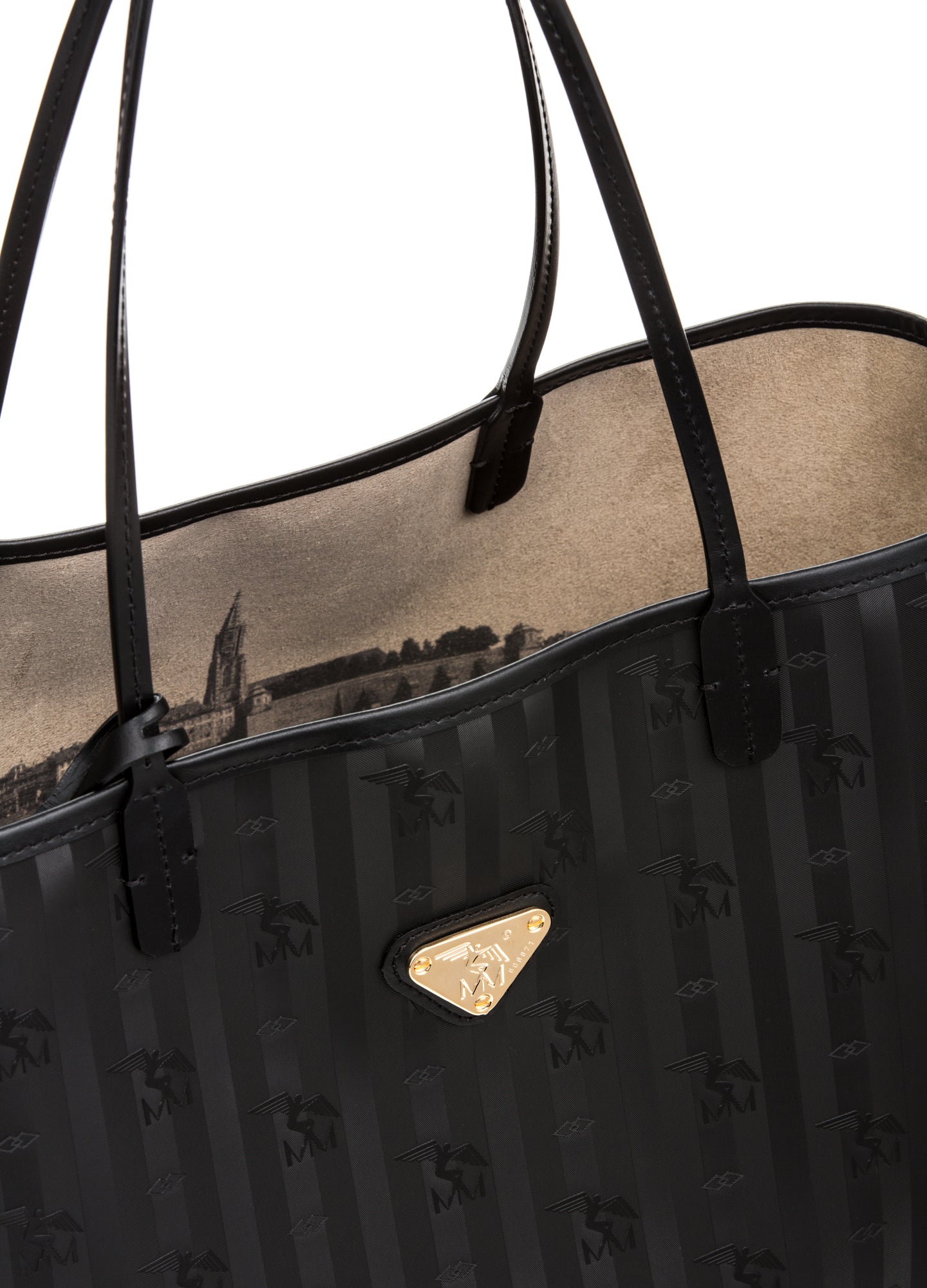 BERN | Shopper city classic schwarz/gold - DETAIL