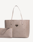 BERN | Shopper taupe grau/gold - frontal