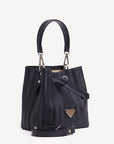 GRABS | Beuteltasche classic schwarz/silber - seitlich