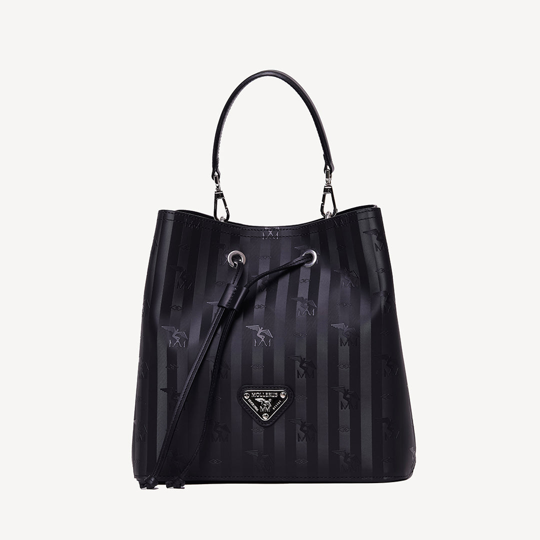 GRABS | Beuteltasche classic schwarz/silber - frontal