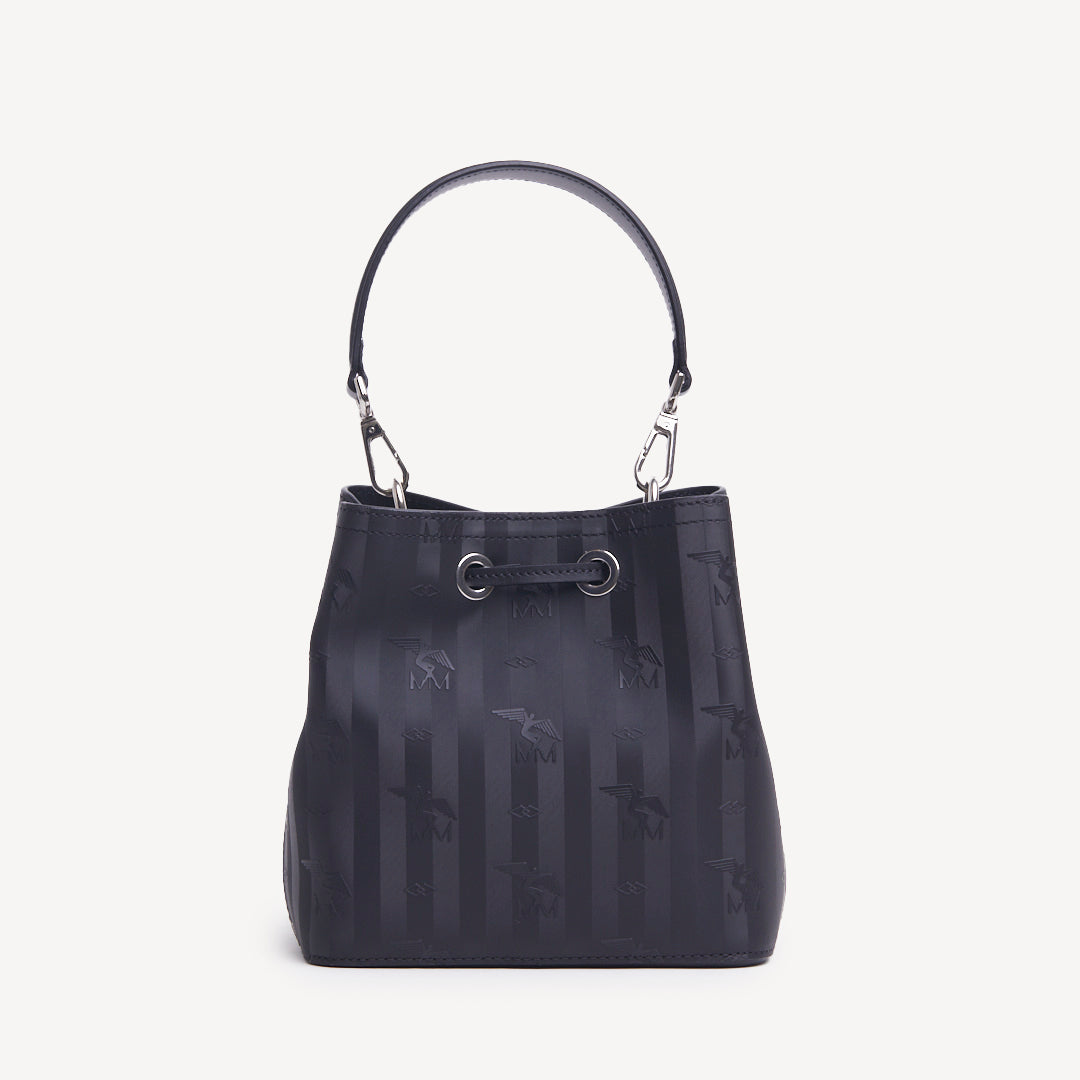 GRABS | Beuteltasche classic schwarz/silber - Rückseite