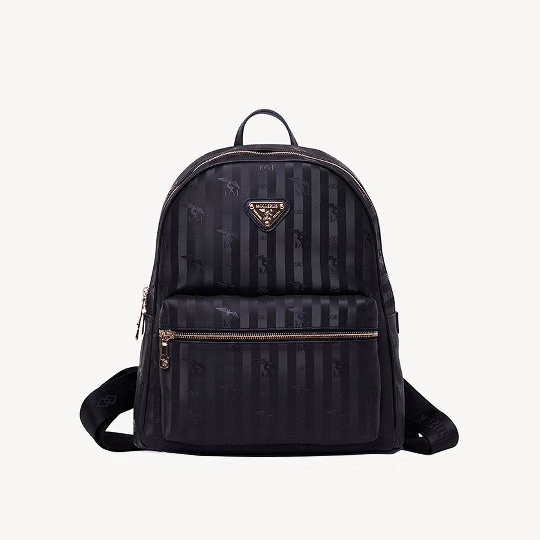 GLARUS | Rucksack classic schwarz/gold - frontal