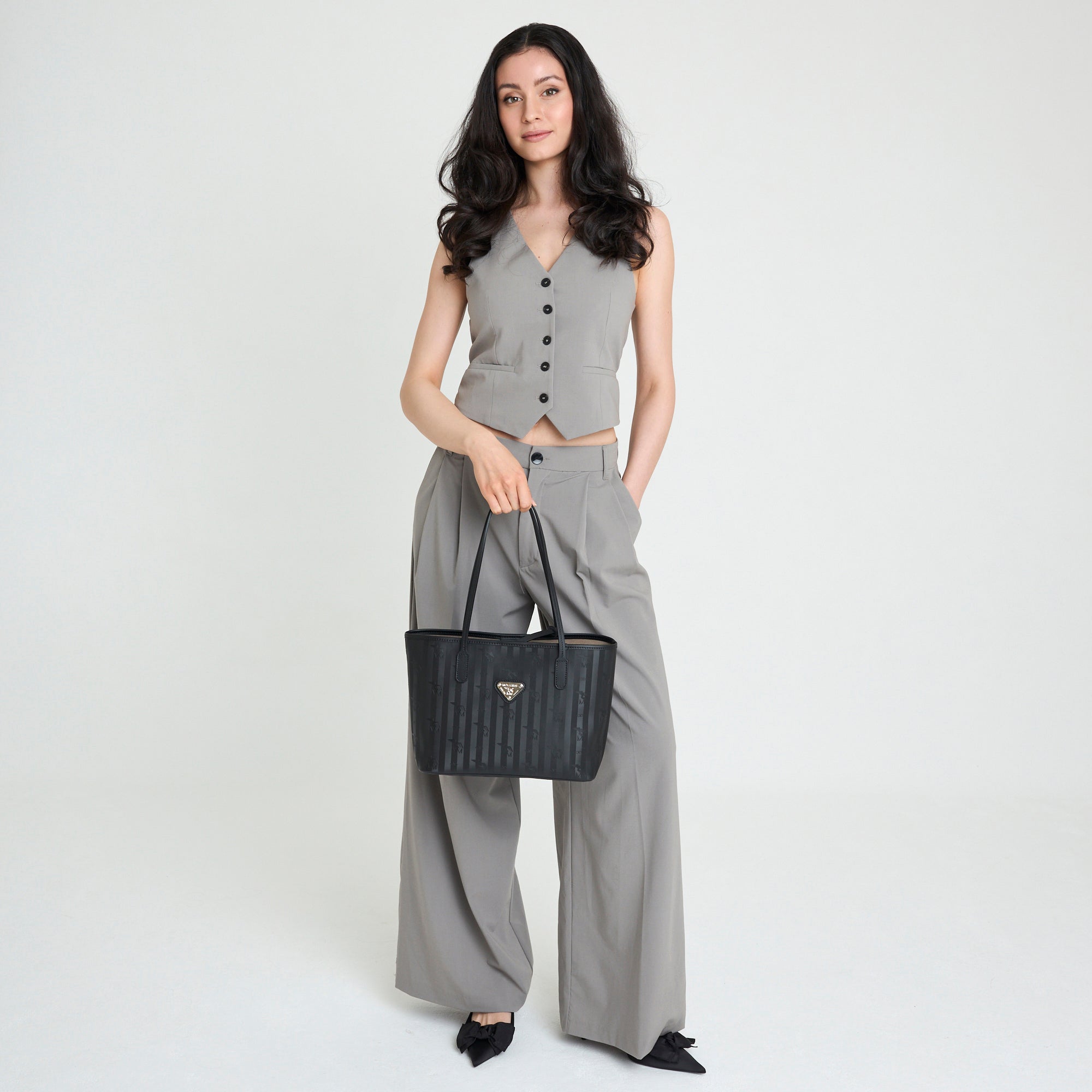 GENF | Shopper city classic schwarz/gold - FULL BODY