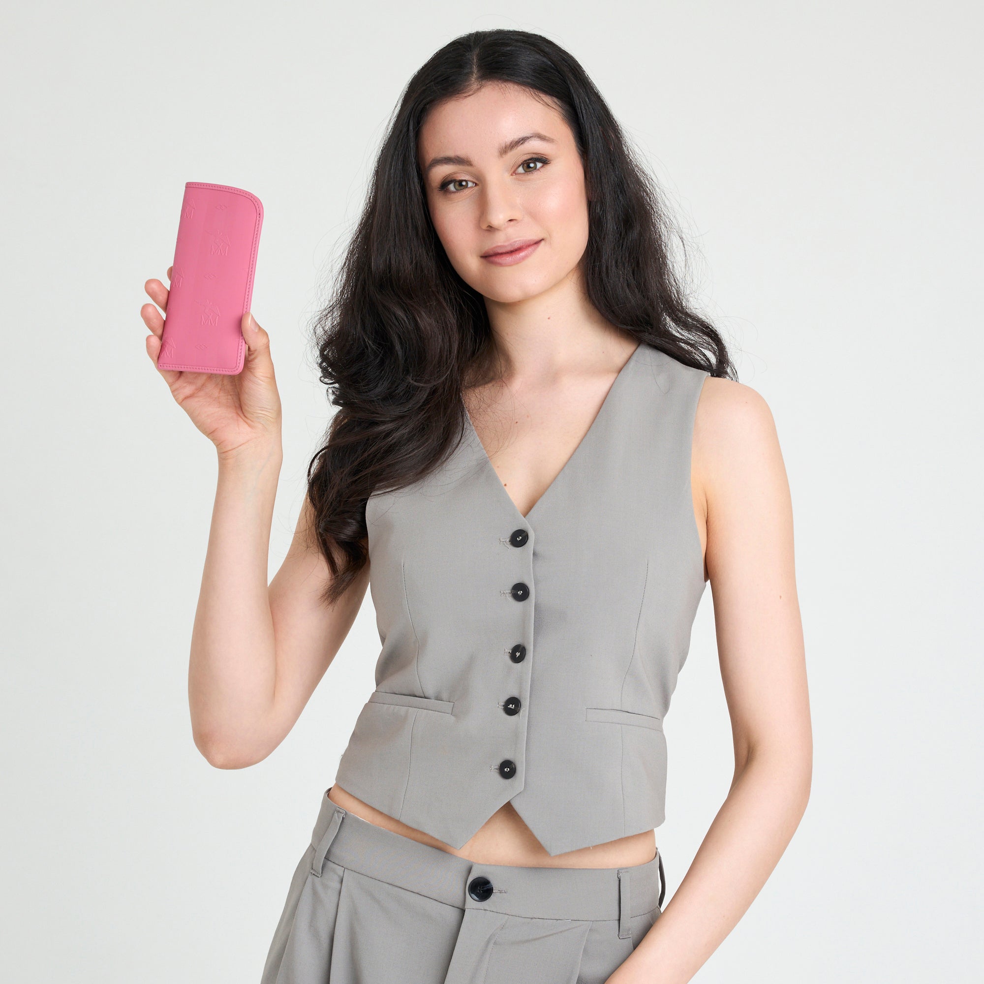 RUCHEN | Brillenetui bubble pink/silber - on body