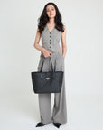 BERN | Shopper city classic schwarz/gold - FULL BODY