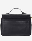 MARLY | Umhängetasche Kalbsleder classic schwarz/gold - von hinten