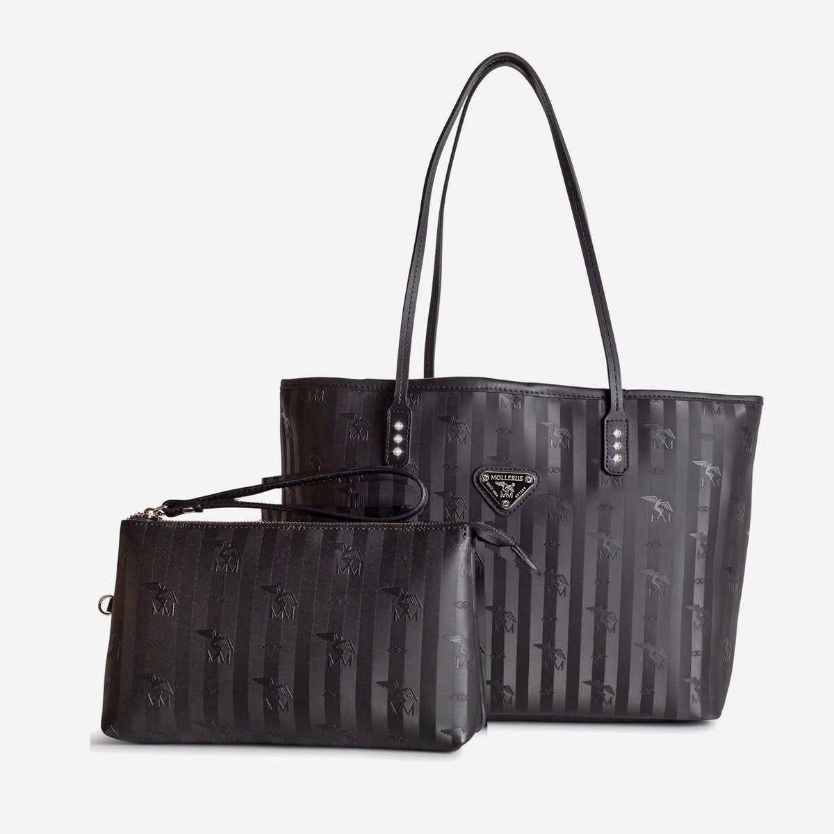 GENF | Shopper Diamonds classic schwarz/silber - frontal