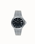 FIRST VAL ROSEG |  Armbanduhr Edelstahl Zifferblatt schwarz - FRONTAL