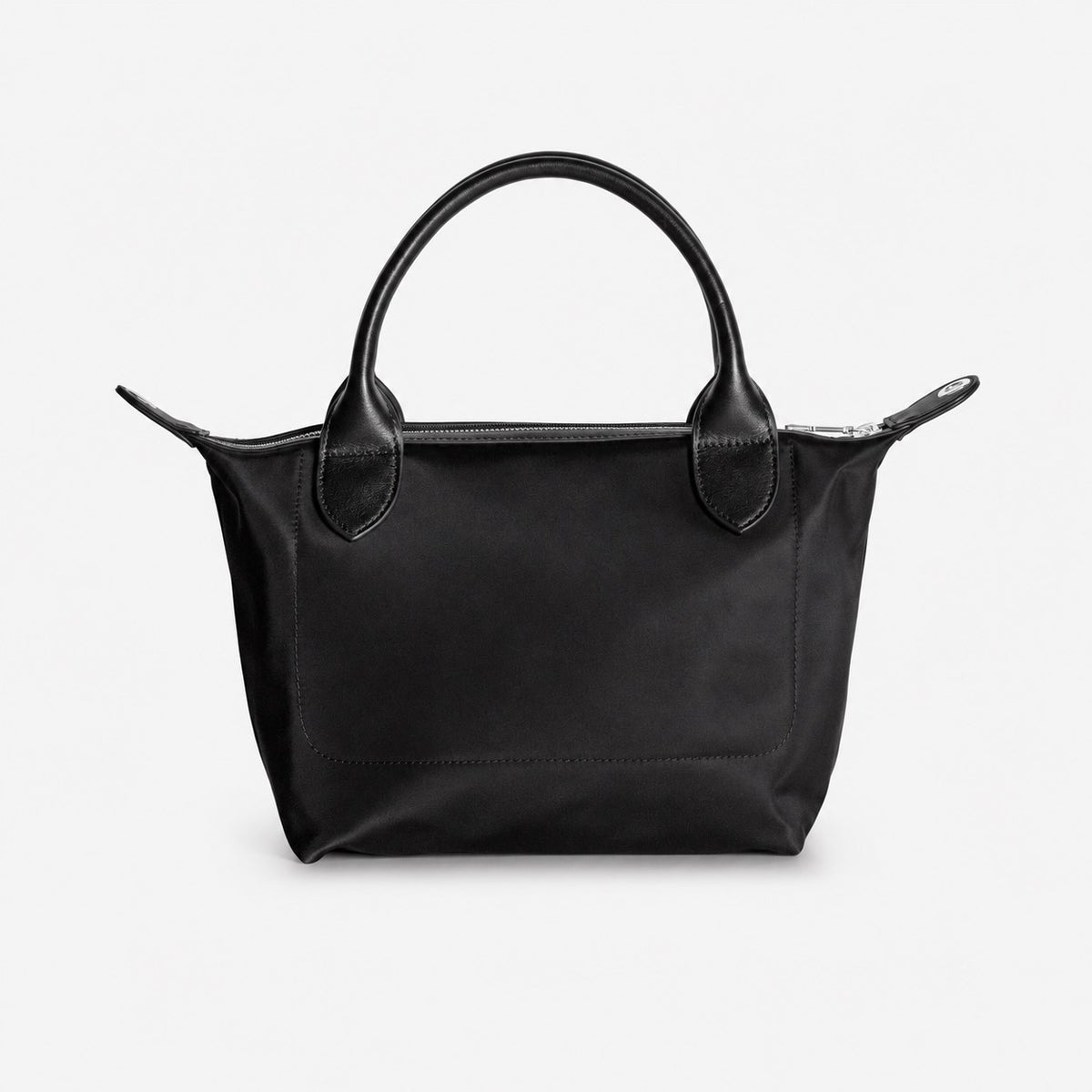 WENGEN | Shopper Nylon classic schwarz/silber - von hinten