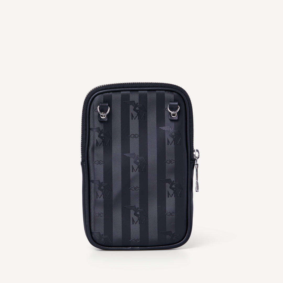 WILDHORN | Handyportemonnaie classic schwarz/silber hinten