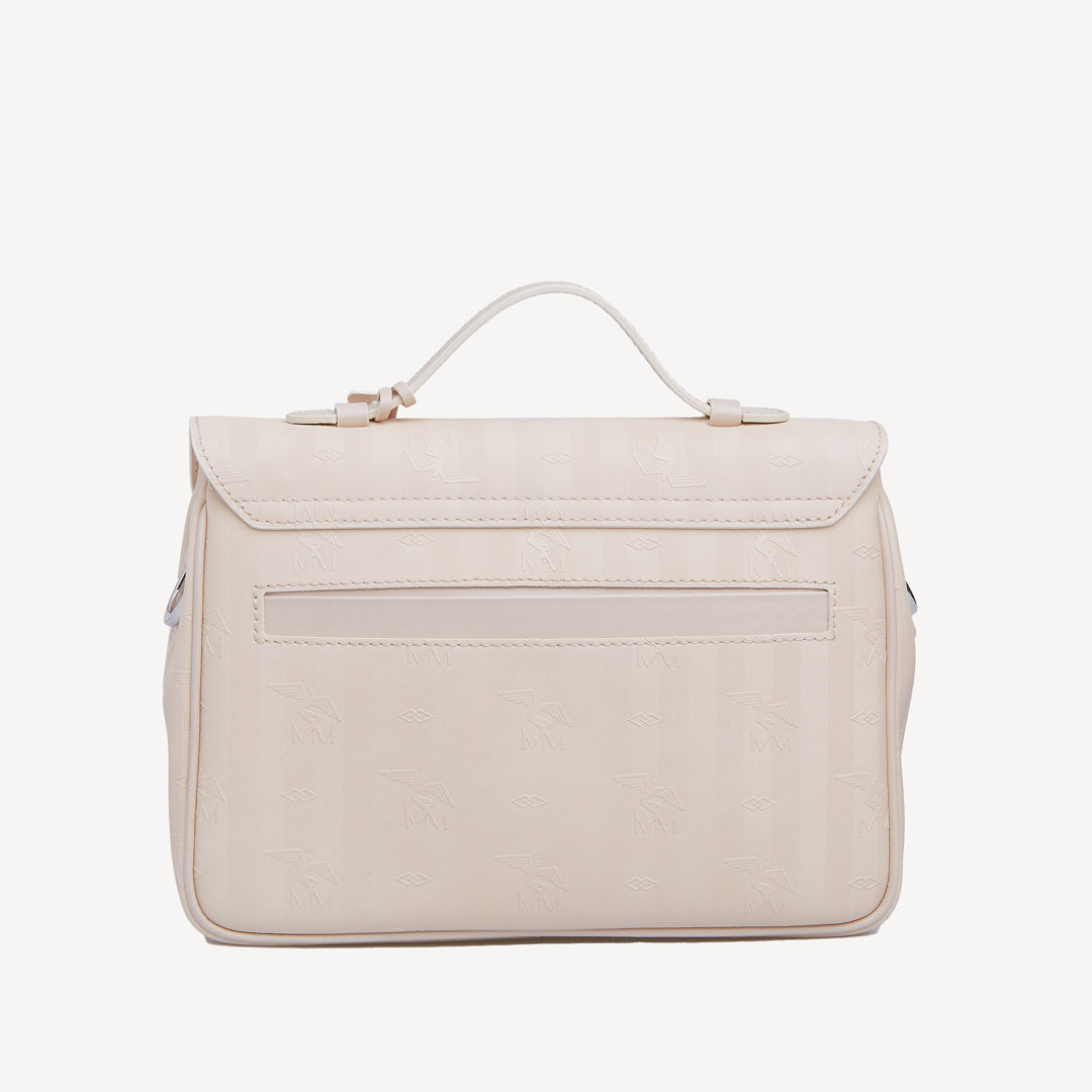 MARLY | Umhängetasche pearl weiss/silber - hinten