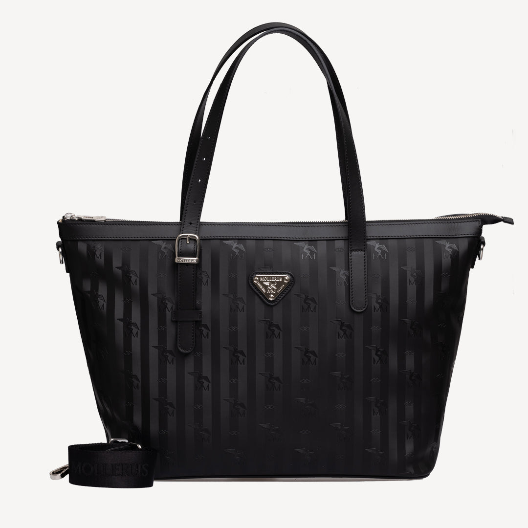 GISWIL | Businesstasche classic schwarz/silber - frontal