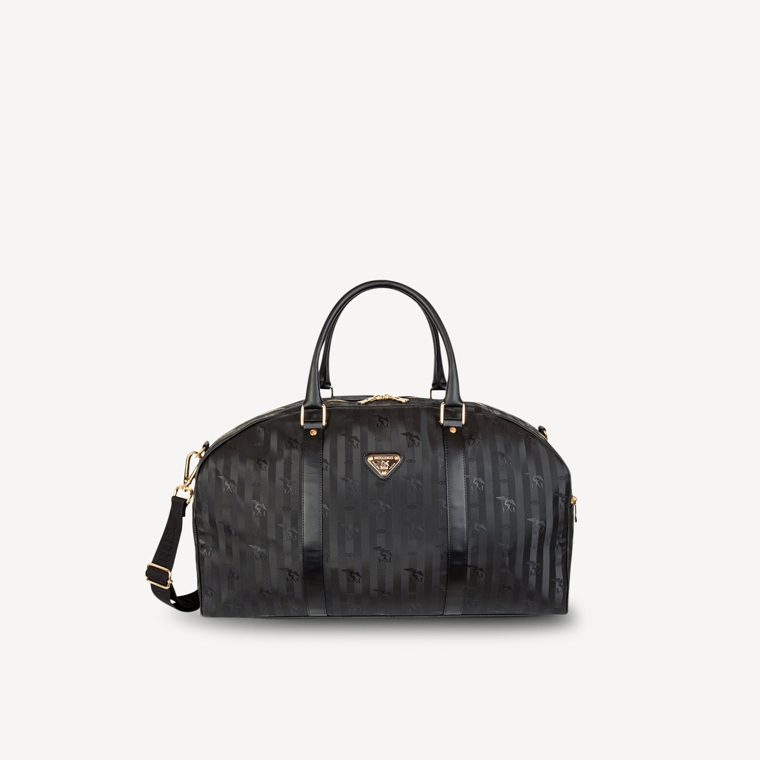 NUFENEN | Reisetasche classic schwarz/gold- frontal