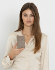 GY | Kreditkartenetui Pecarus taupe/rosè/silber - FULL BODY