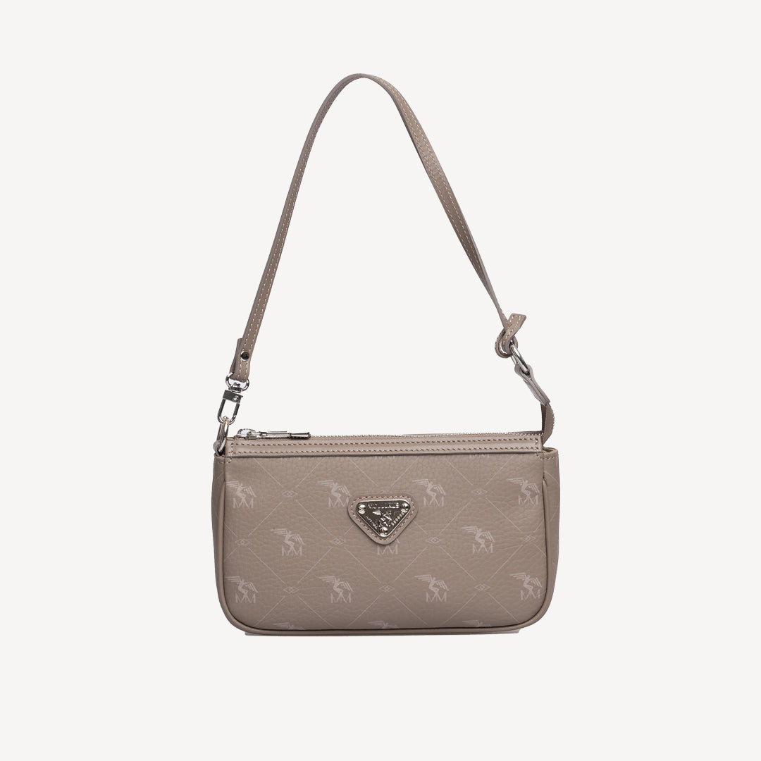 MISSY | Schultertasche Pecarus taupe/rosè/silber -- frontal