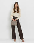 MARLY | Umhängetasche Pecarus taupe/rosè/silber - full body