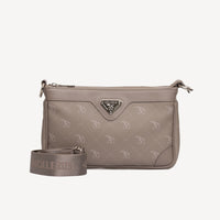 FLUMS | Umhängetasche Pecarus taupe/rosé/silber