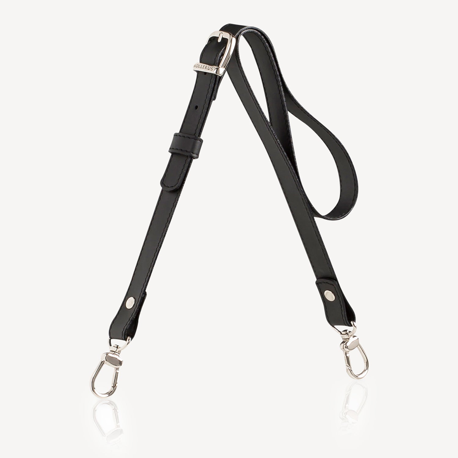 MAX | Schulterriemen classic schwarz/silber - frontal
