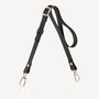 MAX | Schulterriemen classic schwarz/silber – frontal
