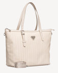GISWIL | Businesstasche pearl weiss/silber - seiltich