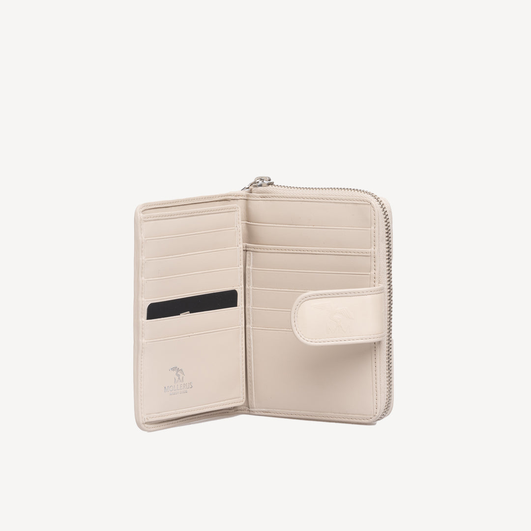 SAENTIS | Portemonnaie pearl weiss/silber - innen