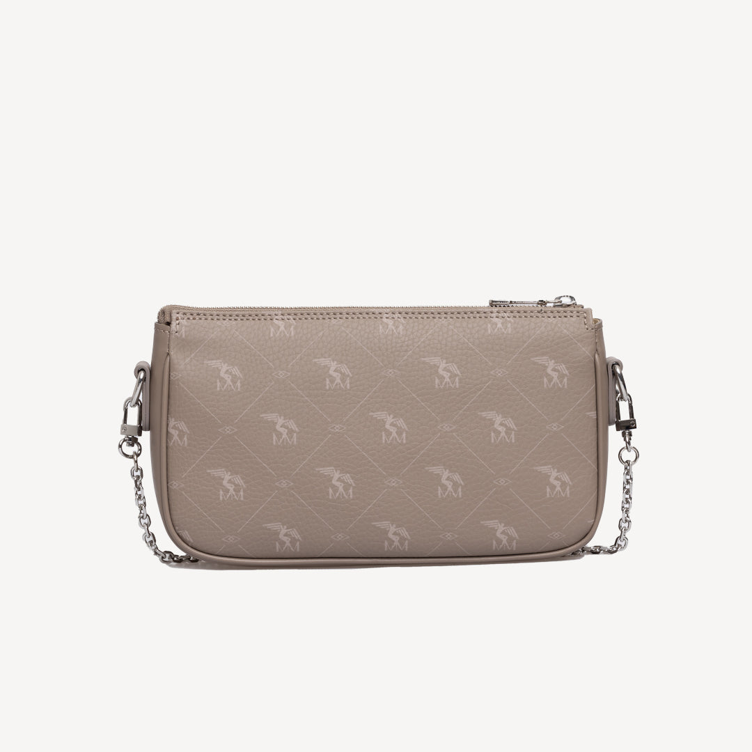 ZELL | Umhängetasche Pecarus taupe/rosè/silber - von hinten