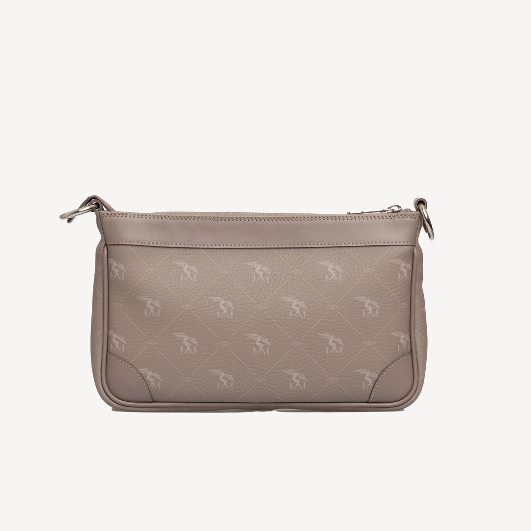 FLUMS | Umhängetasche Pecarus taupe/rosè/silber - von hinten