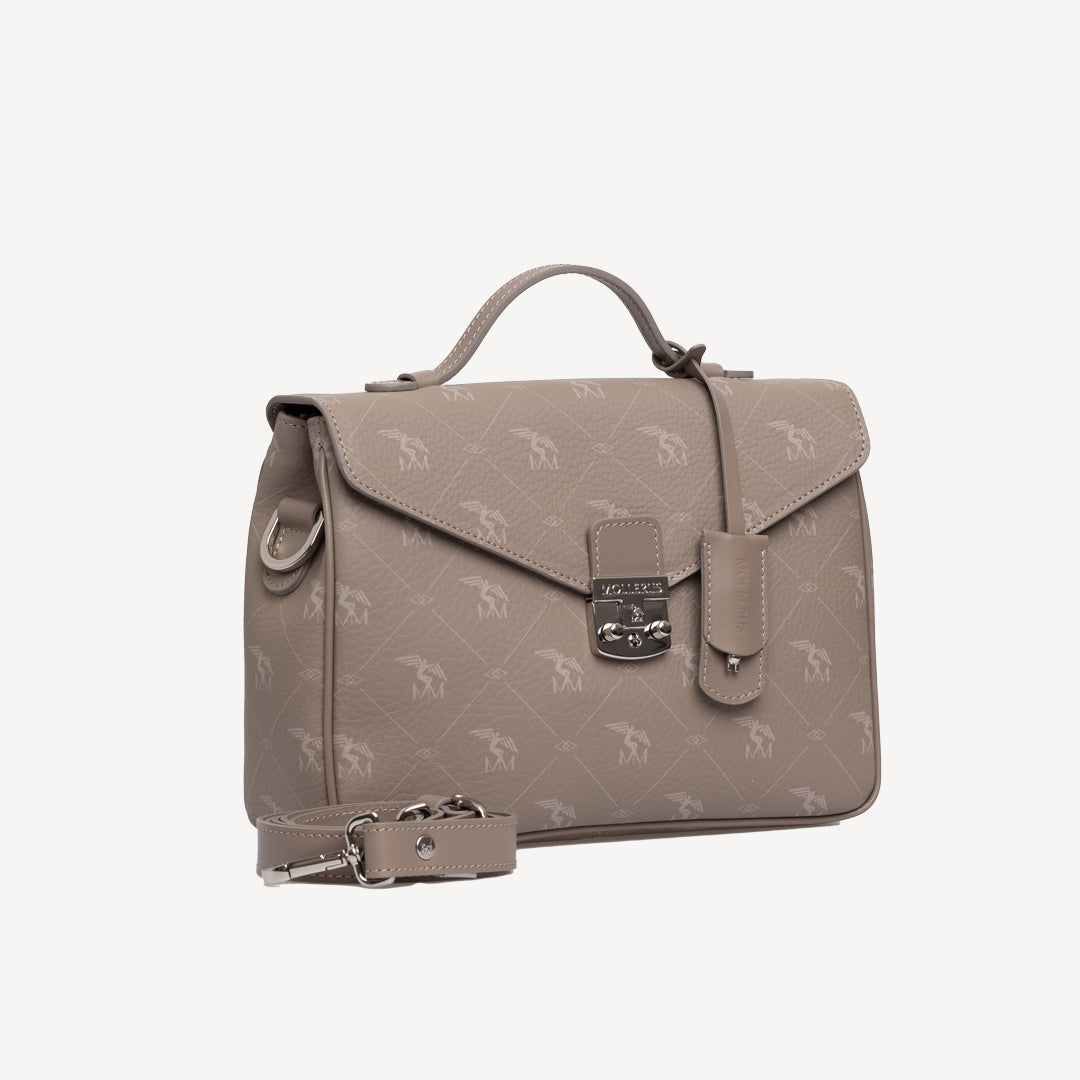MARLY | Umhängetasche Pecarus taupe/rosè/silber - seiltich