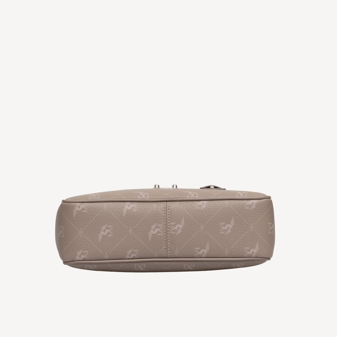 MARLY | Umhängetasche Pecarus taupe/rosè/silber - von unten