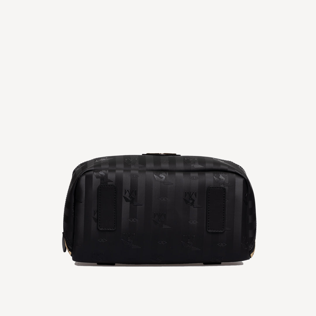 SERVAZ | Necessaire classic schwarz/gold - von unten