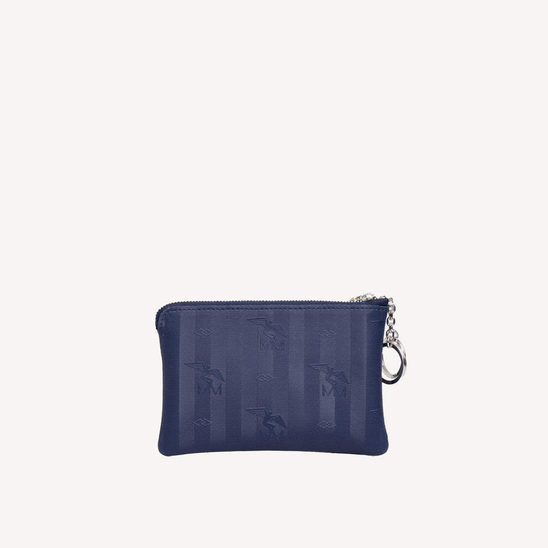 ALBIS | Schlüsseletui midnight blau/silber - von hinten