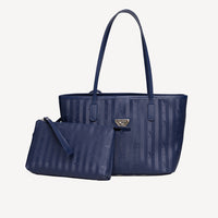 GENF | Shopper bleu nuit/argent