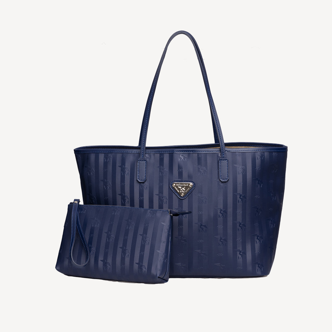 BERN | Shopper midnight blau/silber - frontal