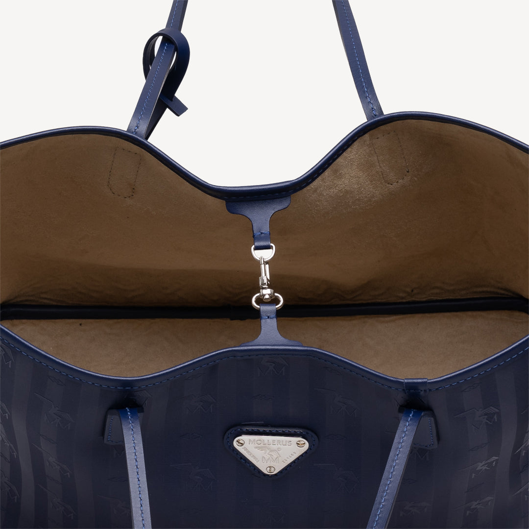 BERN | Shopper midnight blau/silber - innen