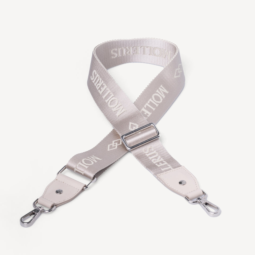 ALADDIN | Schulterriemen pearl weiss/taupe grau/silber