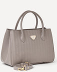 DONAT | Handtasche taupe/gold - seiltich