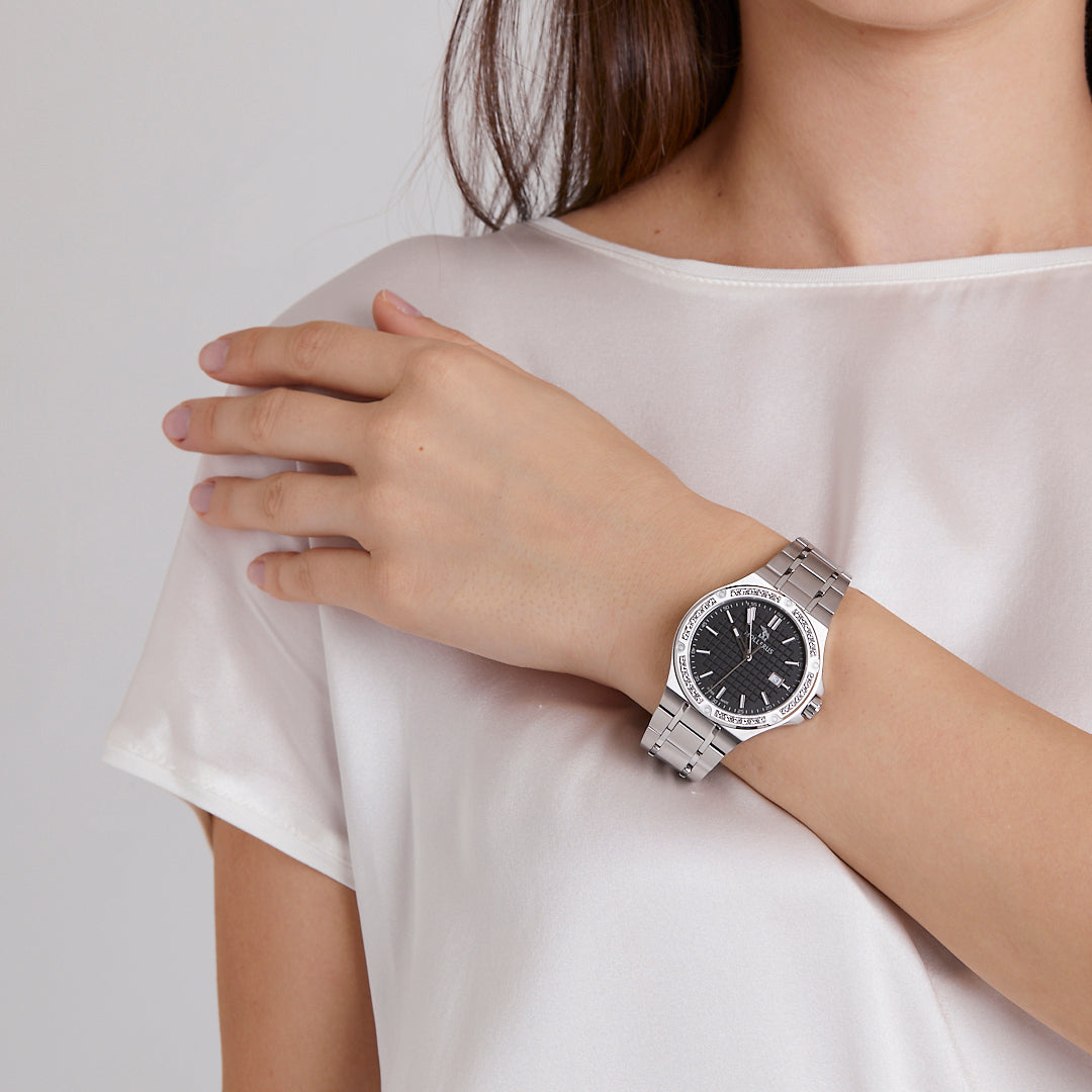 FIRST LADY ENGADIN Armbanduhr Edelstahl schwarz kaufen