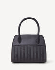 SOGLIO | Handtasche classic schwarz/silber - von hinten