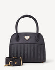 SOGLIO | Handtasche classic schwarz/gold - frontal