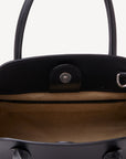 SOGLIO | Handtasche classic schwarz/gold- innen