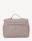 MARLY | Umhängetasche taupe grau/gold - von hinten