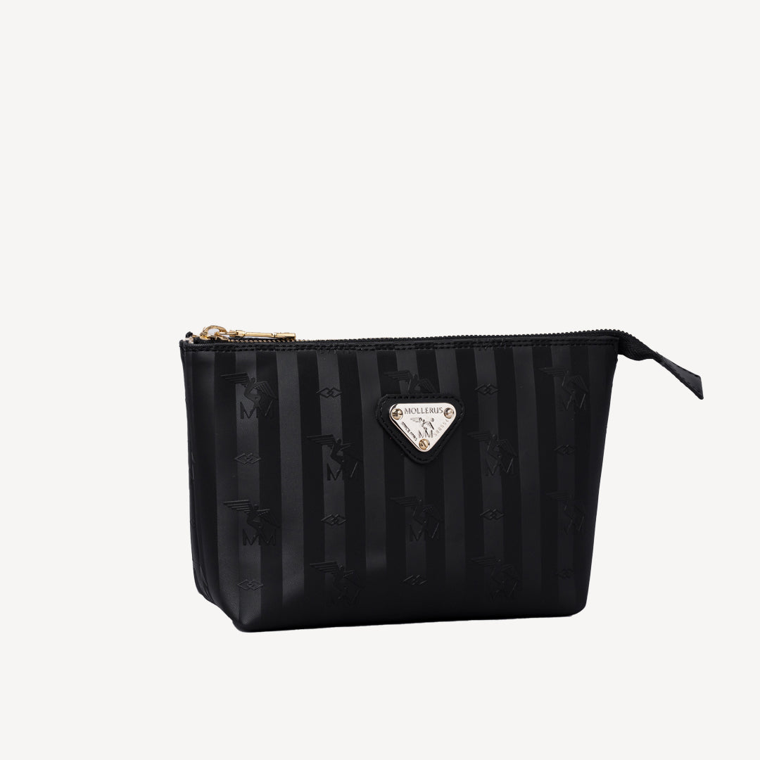 GONZEN | Necessaire classic schwarz/gold - seiltich