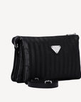 GLAND | Umhängetasche classic schwarz/silber -seitlich