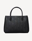 DONAT | Handtasche classic schwarz/silber - von hinten