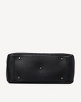 DONAT | Handtasche classic schwarz/silber - von unten