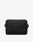 LONDON | Umhängetasche classic schwarz/silber - von hinten